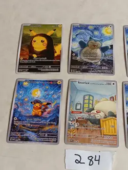 8 Pokemon x Van Gogh Black Star Promo ACG Art Card - read description - Image 3