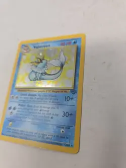 Pokemon Card Vaporeon 12/64 Holo Rare Jungle Set WOTC Light Play - Image 2
