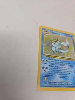 Pokemon Card Vaporeon 12/64 Holo Rare Jungle Set WOTC Light Play - Image 3