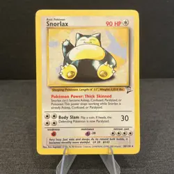 Snorlax 30/130 Base Set 2 Rare Non-Holo Vintage Pokemon TCG Card - Image 1