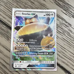 Pokemon Snorlax GX SM05 Promo Full Art Holo Basic Card 190HP - Image 1