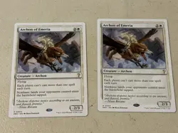 2 x mtg white border Archon of Emeria, Mystery Booster 2, unplayed - Image 1