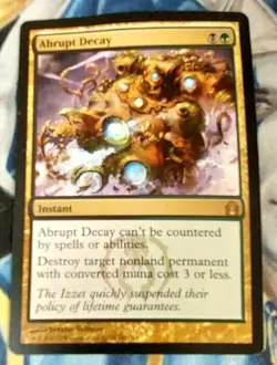 Abrupt Decay MTG Return to Ravnica Rare Instant Moderately Played x1 JS1 - Image 1