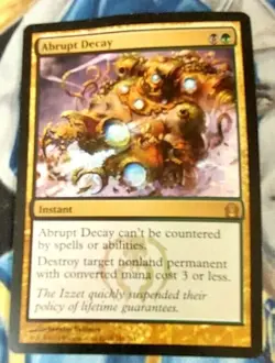 Abrupt Decay MTG Return to Ravnica Rare Instant Moderately Played x1 JS3 - Image 2