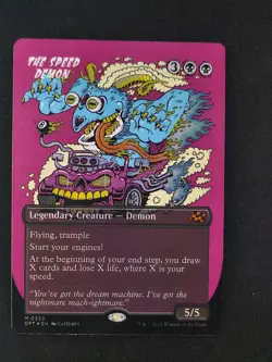 MTG: Aetherdrift - The Speed Demon - Borderless Foil - Image 1