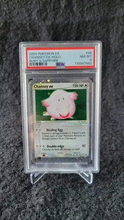Pokemon TCG Chansey ex Holo Ruby & Sapphire #96/109 2003 PSA 8 English - Image 1