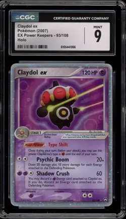Pokemon Claydol ex EX Power Keepers Holo Ultra Rare #93 CGC 9 Mint - Image 1