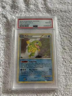 Pokemon PSA 8 MINT Politoed 7/95 HGSS Unleashed Holofoil 2010 - Image 1