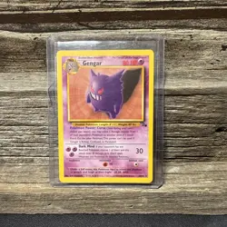 Gengar 20/62: Fossil Set Non-Holo Rare Pokemon Card Vintage WOTC - Image 1
