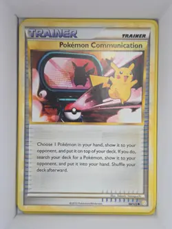 Pokemon TCG Pokemon Communication 98/123 Uncommon Heartgold Soulsilver (HS) LP - Image 1