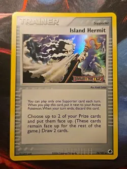 Island Hermit 76/101 Dragon Frontiers Holo 2006 Mid-Era Pokemon TCG 🌟 NM Clean - Image 1