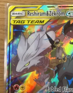 Reshiram & Zekrom GX Tag Team 157/236 Pokemon TCG Cosmic Eclipse English NM - Image 2