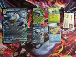 Pokemon 151 Blooming Waters Premium Collection 🔥 5 PROMO Cards JUMBO Blastoise - Image 1