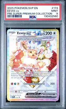 Pokemon Eevee ex Prismatic Evolution Super-Premium Coll. Promo SVP EN 174 PSA 9 - Image 1