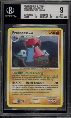 Pokemon Probopass Legends Awakened Holo Rare #13 BGS 9 Mint - Image 1
