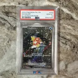 2023 POKEMON PAL EN-PALDEA EVOLVED ILLUSTRATION RARE #203 MAGIKARP PSA GEM 10 - Image 1