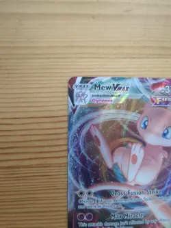 Pokemon TCG Fusion Strike Ultra Rare Holo Card Mew VMAX 114/264 SWSH08 MP - Image 2