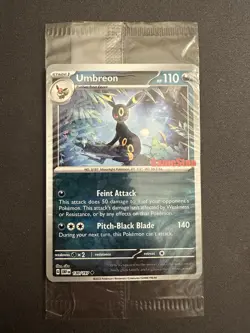 Umbreon 130 Reverse Holo Obsidian Flames GameStop Promo Sealed Pokemon Card - Image 1
