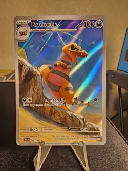 Pokemon TCG Krokorok 136/086 Illustration Rare Holo Black Bolt English NM - Image 2