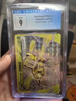 #8 2016 Pokemon XY Yanmega Break Steam Siege CGC Graded 9 Mint, Nintendo TCG - Image 2