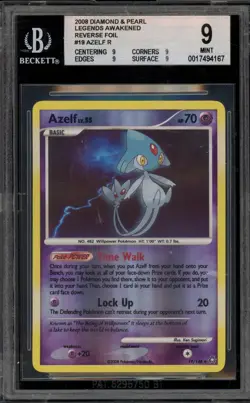 Pokemon Azelf Legends Awakened Reverse Holo Rare #19 BGS 9 Mint - Image 1