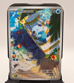 Oshawott Illustration Rare SV: White Flare 105/086 NM Pokemon TCG - Image 1