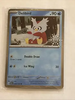 SEALED Delibird 046/193 Holiday Calendar Snowflake Stamp Cosmos Holo Pokemon - Image 1