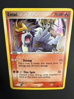 Entei 1/17 Holo Rare POP Series 2 - Pokemon TCG 2006 Vintage NM - Image 3