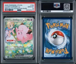 Pokemon 2025 Lillie's Clefairy ex 184/159 Sv09: Journey Together Holo SIR PSA 10 - Image 3