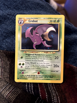 Pokemon TCG Crobat Neo Revelation 4/64 Holo Rare MP - Image 1