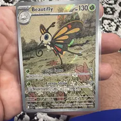 Pokemon TCG Beautifly 219/217 ASC EN 2026 Full Art Holo Rare Fresh Pull - Image 1