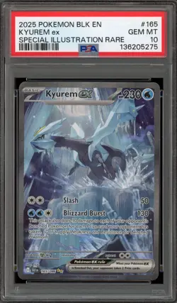 Pokemon Kyurem ex Black Bolt Special Illustration Rare #165 PSA 10 Gem Mint - Image 1