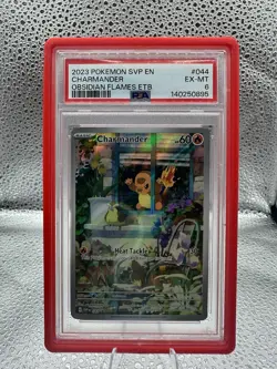 2023 Pokemon Charmander SVP #044 Obsidian Flames ETB PSA 6 EX-MT - Image 1