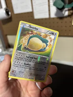 2016 Pokemon TCG Snorlax 77/124 XY Era Fates Collide Reverse Holo Komiya - Image 4