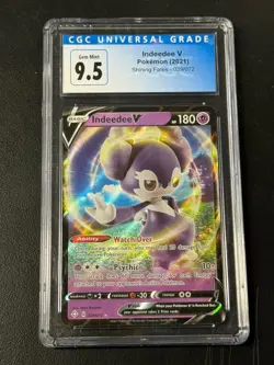 Indeedee V 2021 Shining Fates 039/072 CGC 9.5 Pokemon - Image 1