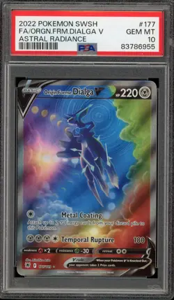 Pokemon Dialga V Astral Radiance Full Alt Art #177 PSA 10 Gem Mint - Image 1