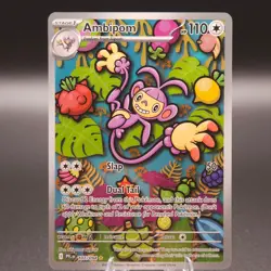 Pokemon TCG ME02: Phantasmal Flames 107/094 IR Ambipom - Image 1