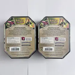 Pokemon 2x Tapu Bulu GX Island Powers Summer Tins 2017 Sealed (8 Packs) - Image 2
