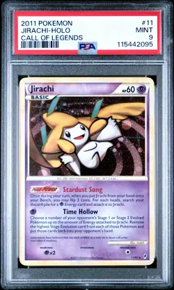 2011 POKEMON CALL OF LEGENDS JIRACHI #11 HOLO PSA 9 MINT #115442095 - Image 1