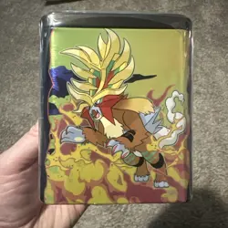 Pokemon TCG: Stacking Tin (Q1 2025) 3 Packs, 2 Sticker Sheets FACTORY SEALED - Image 2