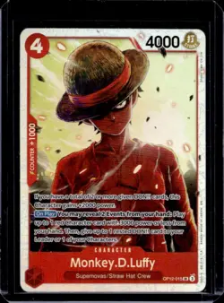 2025 One Piece Legacy of the Master Monkey.D.Luffy Super Rare #OP12-015 - Image 1