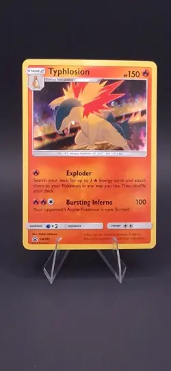 Pokemon TCG Typhlosion SM185 Black Star Promo Holo Rare Sun & Moon Card - EX/NM - Image 1