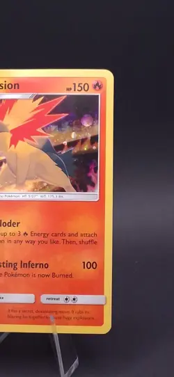 Pokemon TCG Typhlosion SM185 Black Star Promo Holo Rare Sun & Moon Card - EX/NM - Image 2