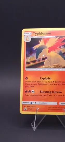 Pokemon TCG Typhlosion SM185 Black Star Promo Holo Rare Sun & Moon Card - EX/NM - Image 3