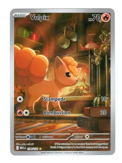 Vulpix 138/132 Illustration Rare Pokemon Card Mega Evolution NM - Image 1