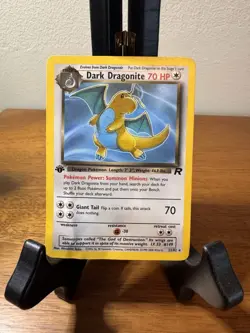 Pokemon Dark Dragonite TCG 1st Edition Non-Holo Card 22/82 - Image 1