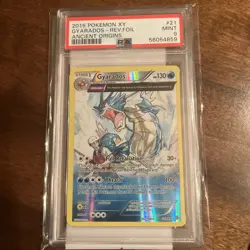 Pokemon TCG XY Ancient Origins Gyarados Reverse Holo Card #21/98 2015 PSA 9 Mint - Image 1