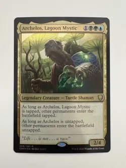 Archelos Lagoon Mystic Foil MTG Magic the Gathering Card NM Near Mint CMR - Image 1