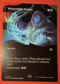 MTG: TARKIR DRAGONSTORM, WINTERNIGHT STORIES 0336, RARE /NM/BORDERLESS - Image 1