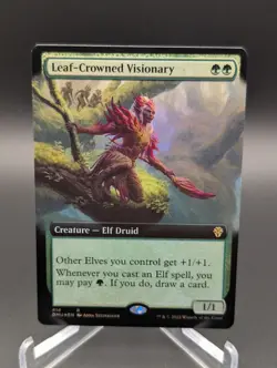 Leaf-Crowned Visionary (Extended Art) Dominaria United Foil - Image 1